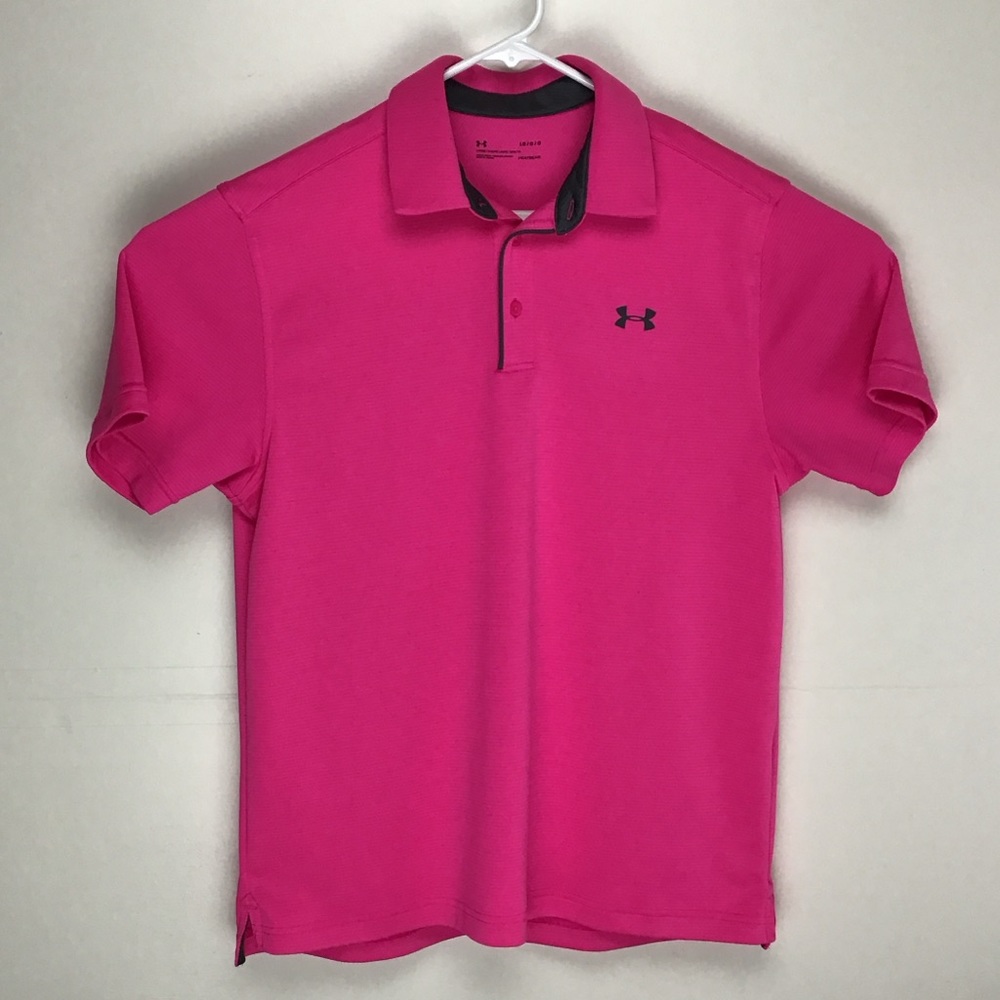 Under Armour HeatGear mens short sleeve polo shirt large